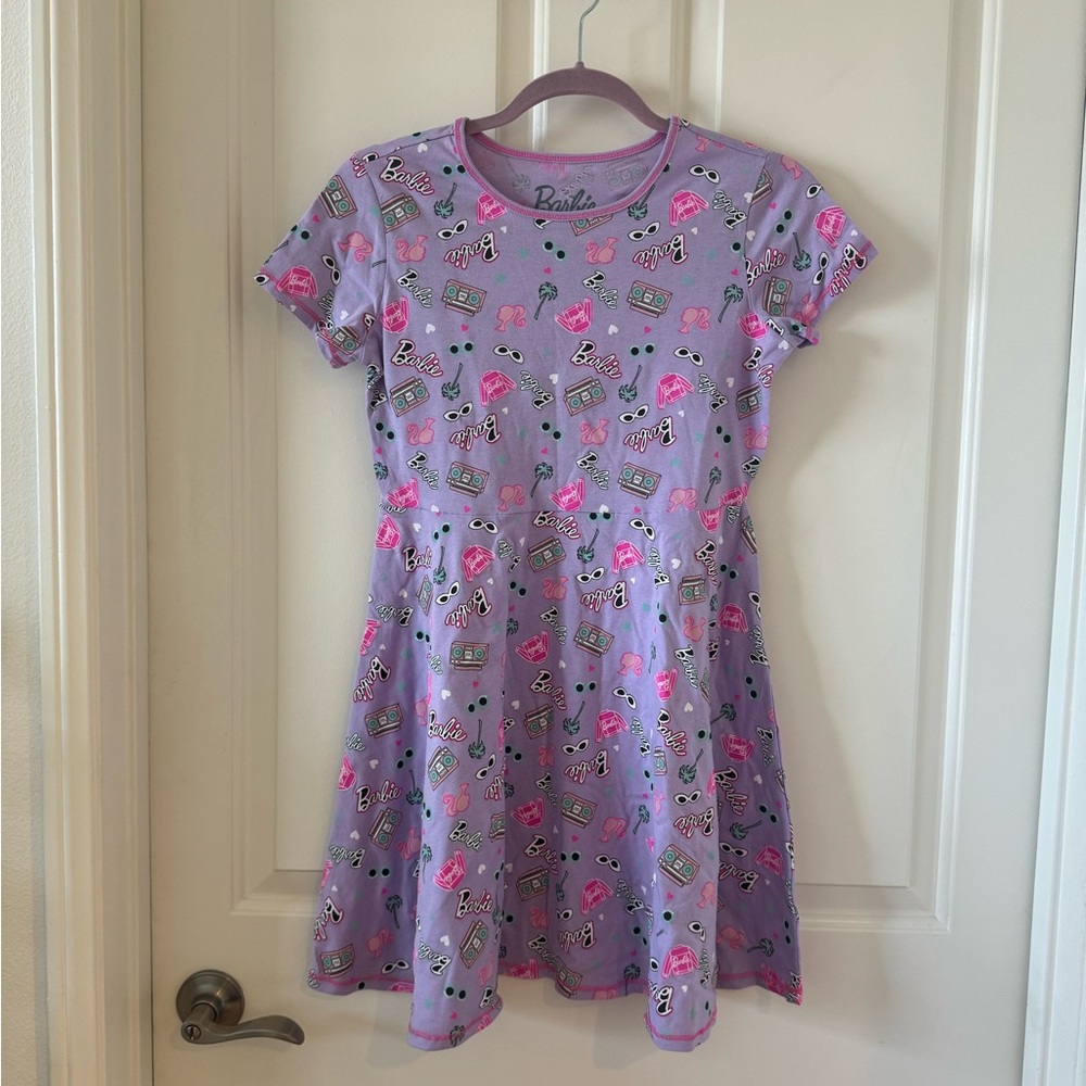 Purple And Pink Girls Barbie Dress Size XL Large 14 - 16 Purple Mattel